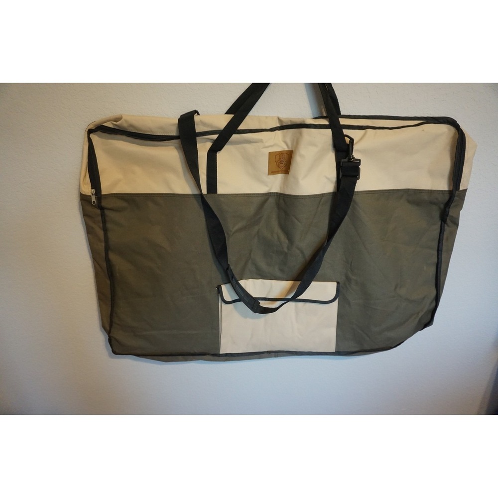 Precision Pet Products XL Dog Crate Carry Bag Canvas Olive Green Cream